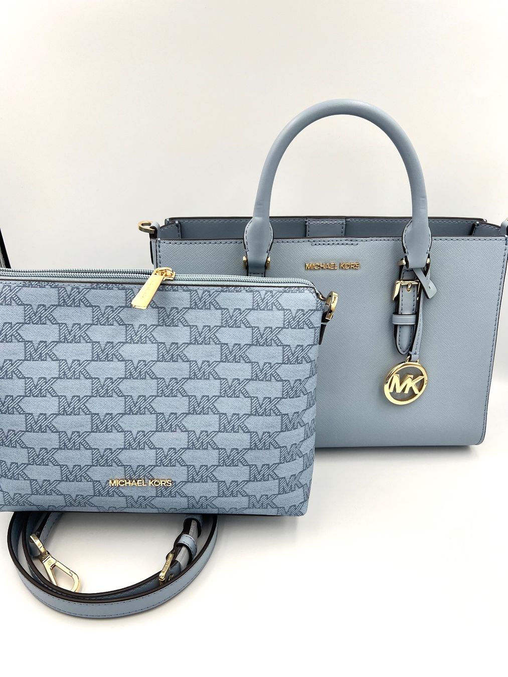 Michael Kors Borse da donna: Michael Kors Tasche 2in1 pale blue – Nuovo e nell'imballaggio originale da Wiedlisbach venduto da Sistershop 1