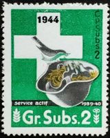 Soldatenmarke 2.WK, Verpflegungs Abt 2, Aufdruck, Wi Vpf 18