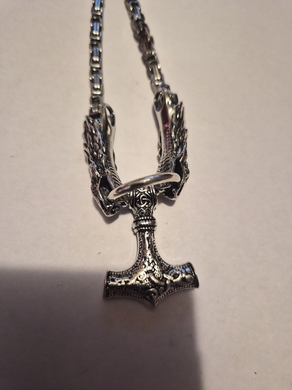 Catenine: collier marteau de thor tete de serpent viking – Nuovo (secondo la descrizione) da Senèdes venduto da hen_fw8b 1