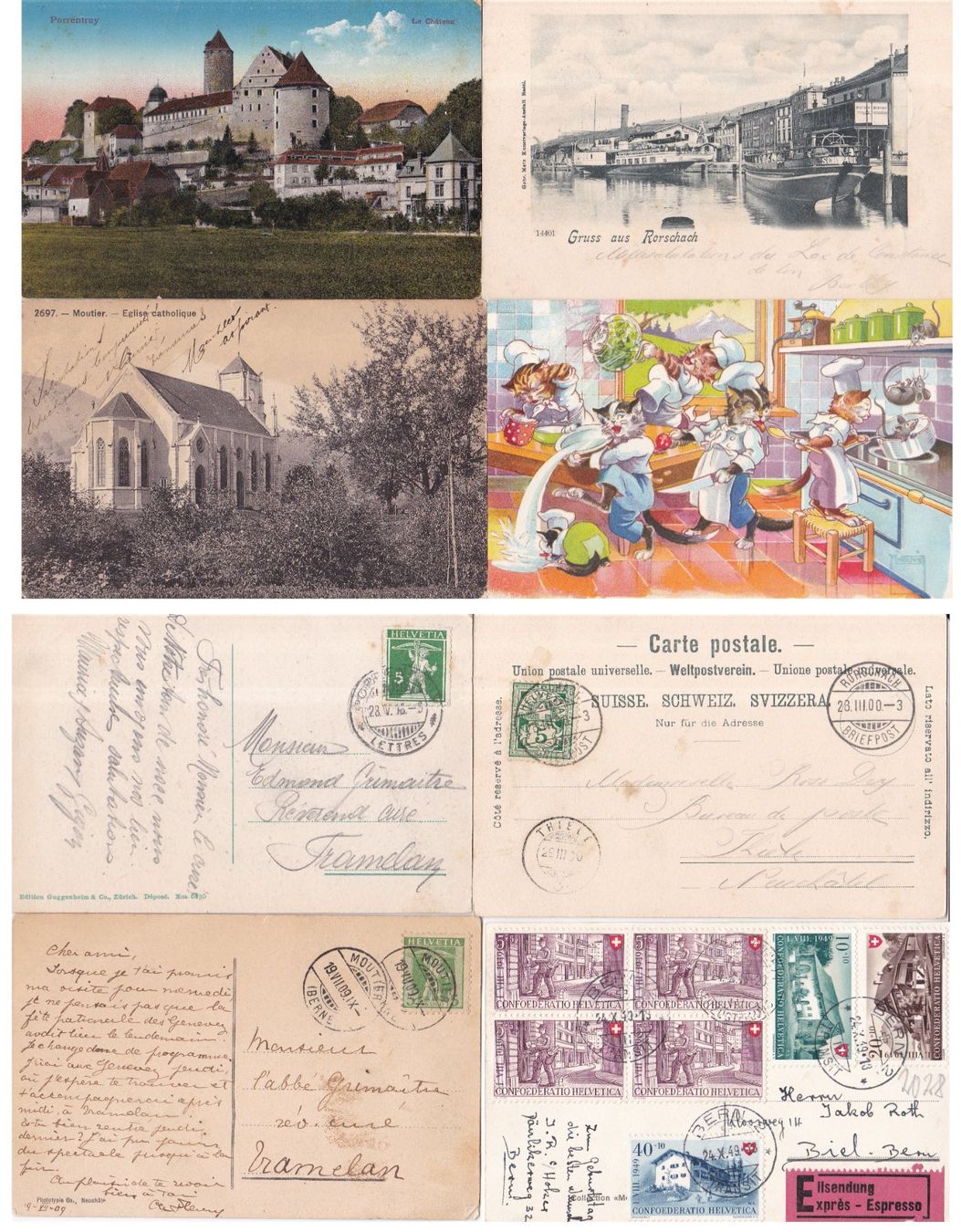 Cartoline postali: 25 Stk. Alte CH Ansichtskarten. PJ, Bundesfeier etc. – Usato da Münchwilen AG venduto da Nesar 2
