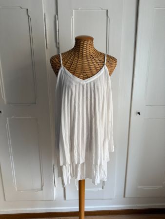 ZARA - Chiffon Trägerchen weiss L