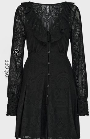 Killstar Spitzenkleid, CYBELE LACE DRESS  Gr L, neu