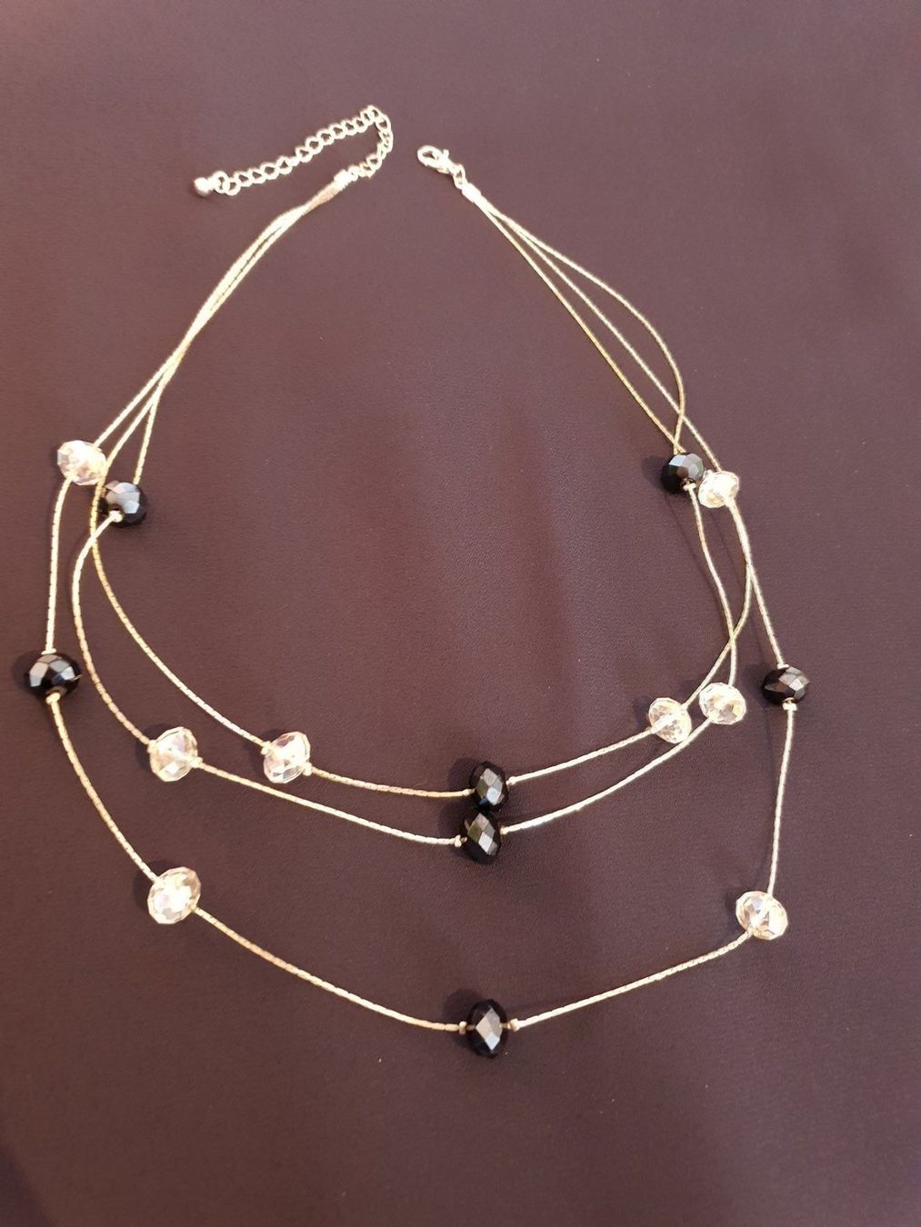 Catenine: Funkelnde weiss schwarze Kette – Nuovo (secondo la descrizione) da Gutenswil venduto da PrestigeOne