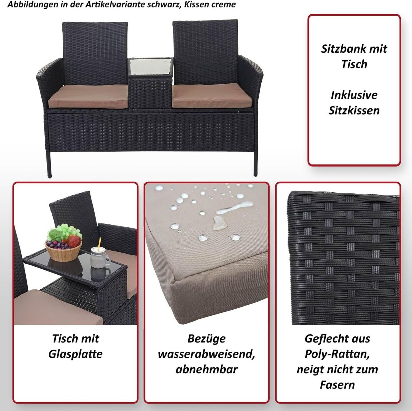 Panchine: Sitzbank mit Tisch – Nuovo (secondo la descrizione) da Pieterlen venduto da Plasticbox 4