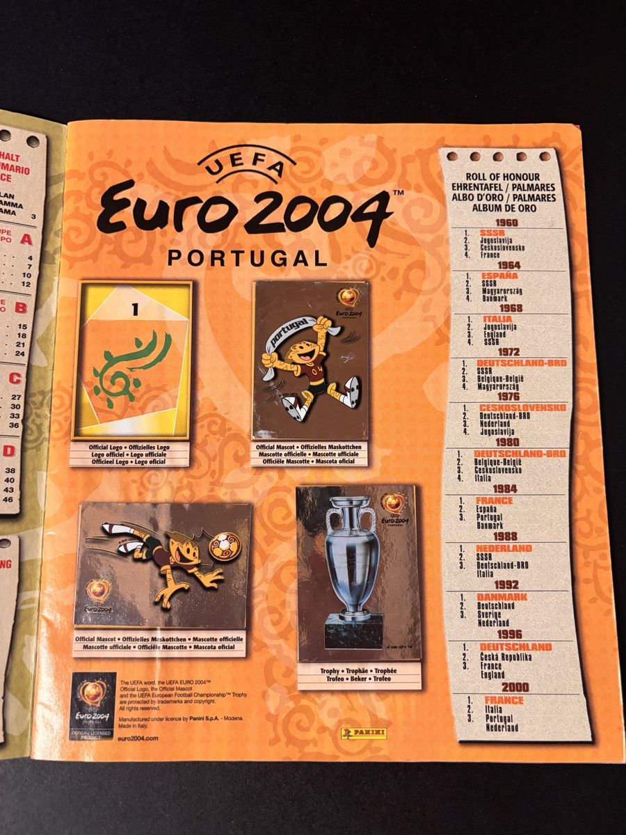 Panini Album: Panini Euro 2004 Portugal  – Usato da Hauptwil venduto da rap_5lh5 2