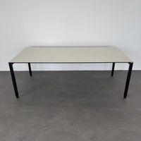 Lista Office LO Motion Schreibtisch HPL Kieselgrau/Schwarz -