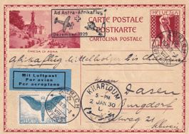 2. Afrikaflug Mittelholzer (Etappe Zürich - Khartoum) 1929