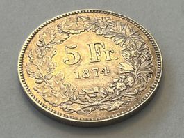 5 Franken 1874 B.