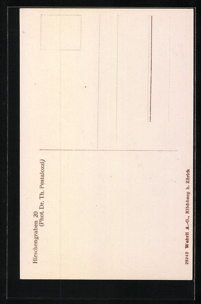 Cartes postales: Zürich, Haus zum Kiel oder zum Graben – D'occasion à Berlin par bartko-reher 1