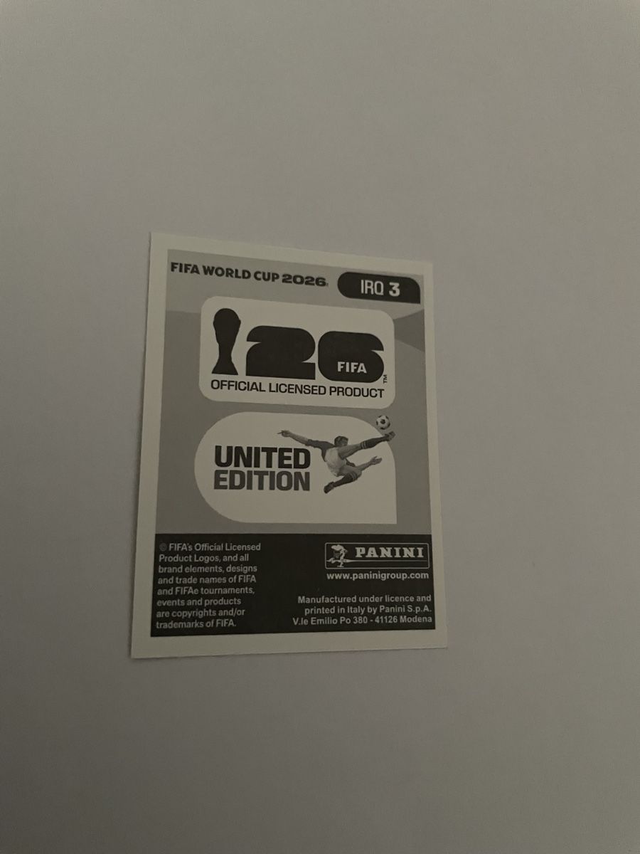 Panini Sammelbilder & Trading cards: FIFA WM 2026 Rebin Sulaka IRQ 3 – Neu (gemäss Beschreibung) aus Winterthur von Cobraforce 1