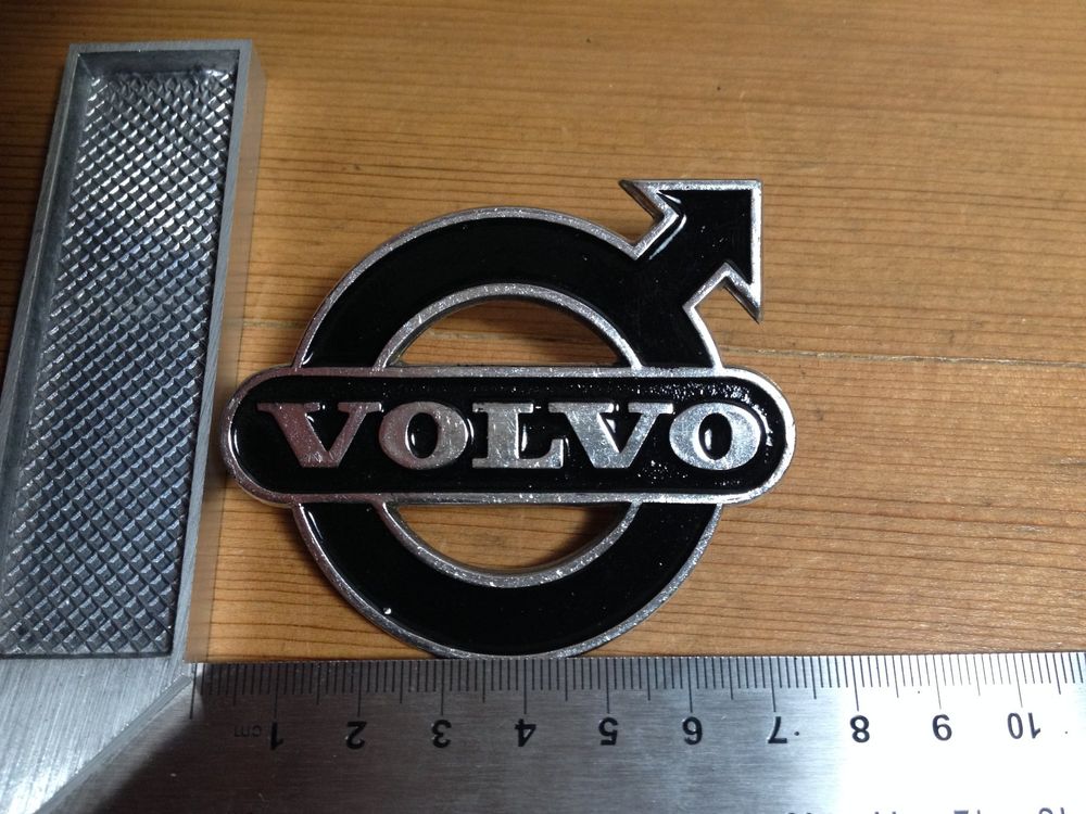 ANCIEN INSIGNE EMBLÈME VOLVO 244DL 2.1 mascotte plaque badge voiture