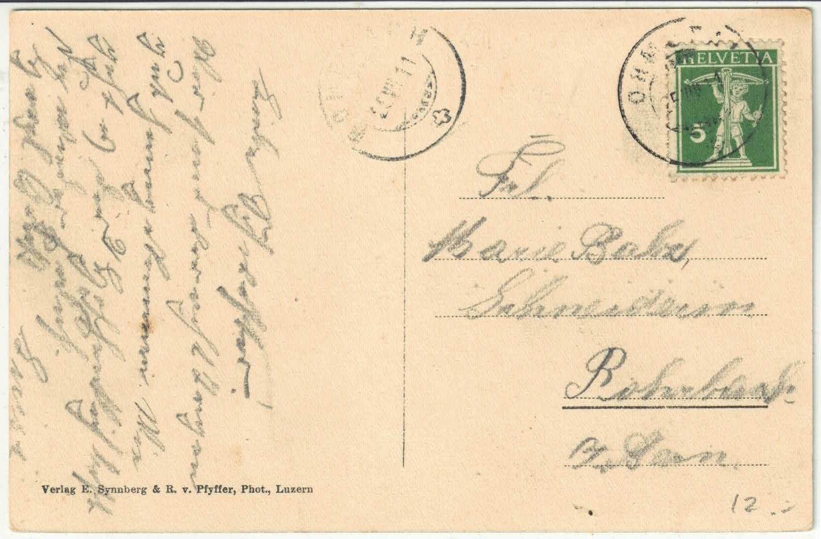 Cartoline postali: Kurhaus Omstal LU – Usato da Ettingen venduto da Kartenplanet 1