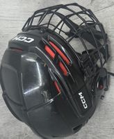 Casque de hockey CCM noir avec grille taille S occasion