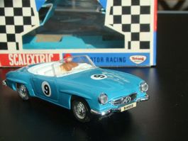 Scalextric c75 Mercedes 190 sl blau ovp sehr selten 60er