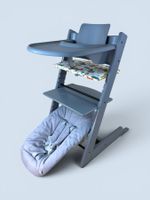 Stokke® Tripp Trapp inkl. Babyset, Kissen, Tray & Newborn