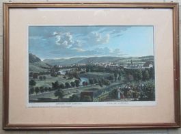 Liestal Aquatinta von Hegi um 1840 sehr selten