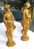 Japanisches Figurenpaar  50cm hoch Kunststoff
