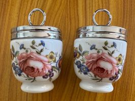 Royal Worcester Coddler 2Stk. Eierkocher England Vintage