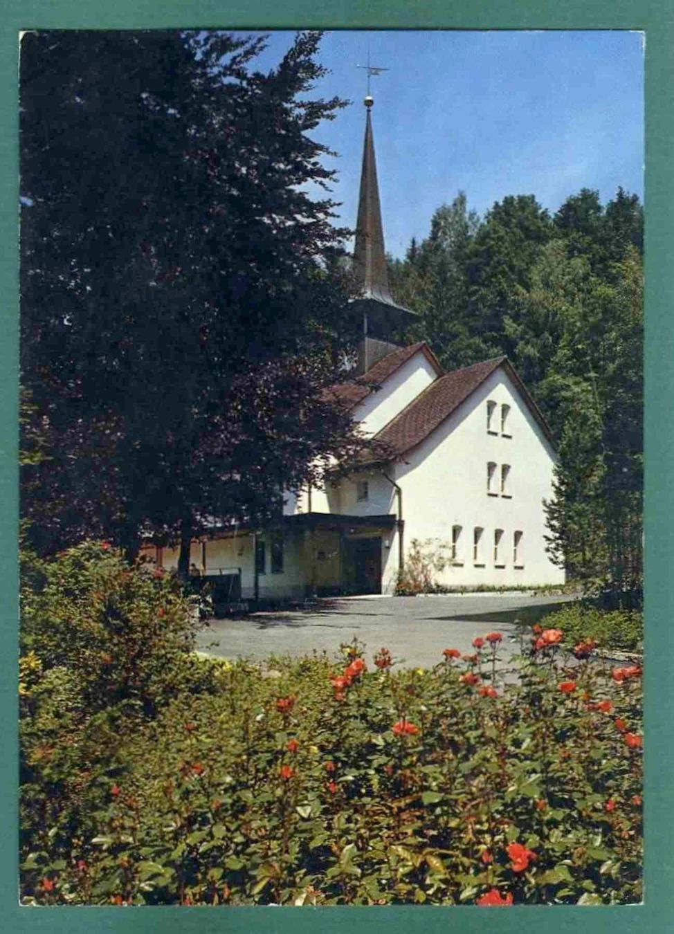 Cartoline postali: Ländli-Oberägeri, Kirche,1973, gelaufen, Grossformat – Usato da Sargans venduto da Hausi1951
