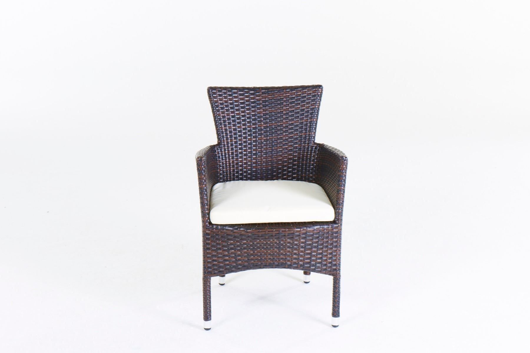 Tavoli: Esstisch mit stapelbaren Stühlen braun – Nuovo e nell'imballaggio originale da Bern venduto da rattan-lounge 4