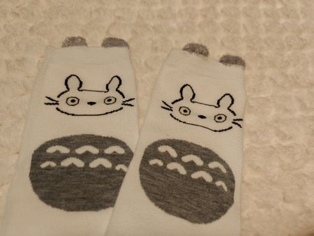Totoro kawaii white socks new