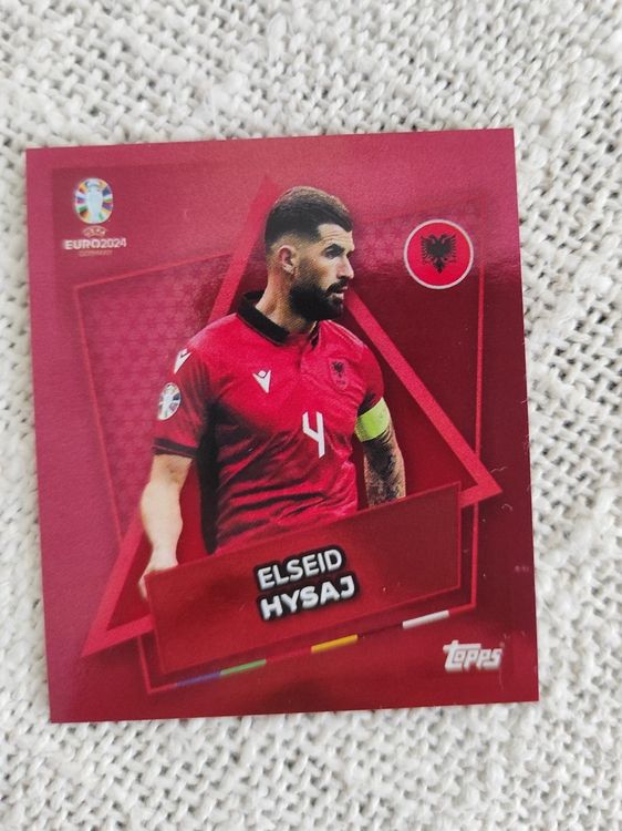 Euro 2024 Stickers Topps ALB SP Elseid Hysaj (Neu (gemäss Beschreibung ...