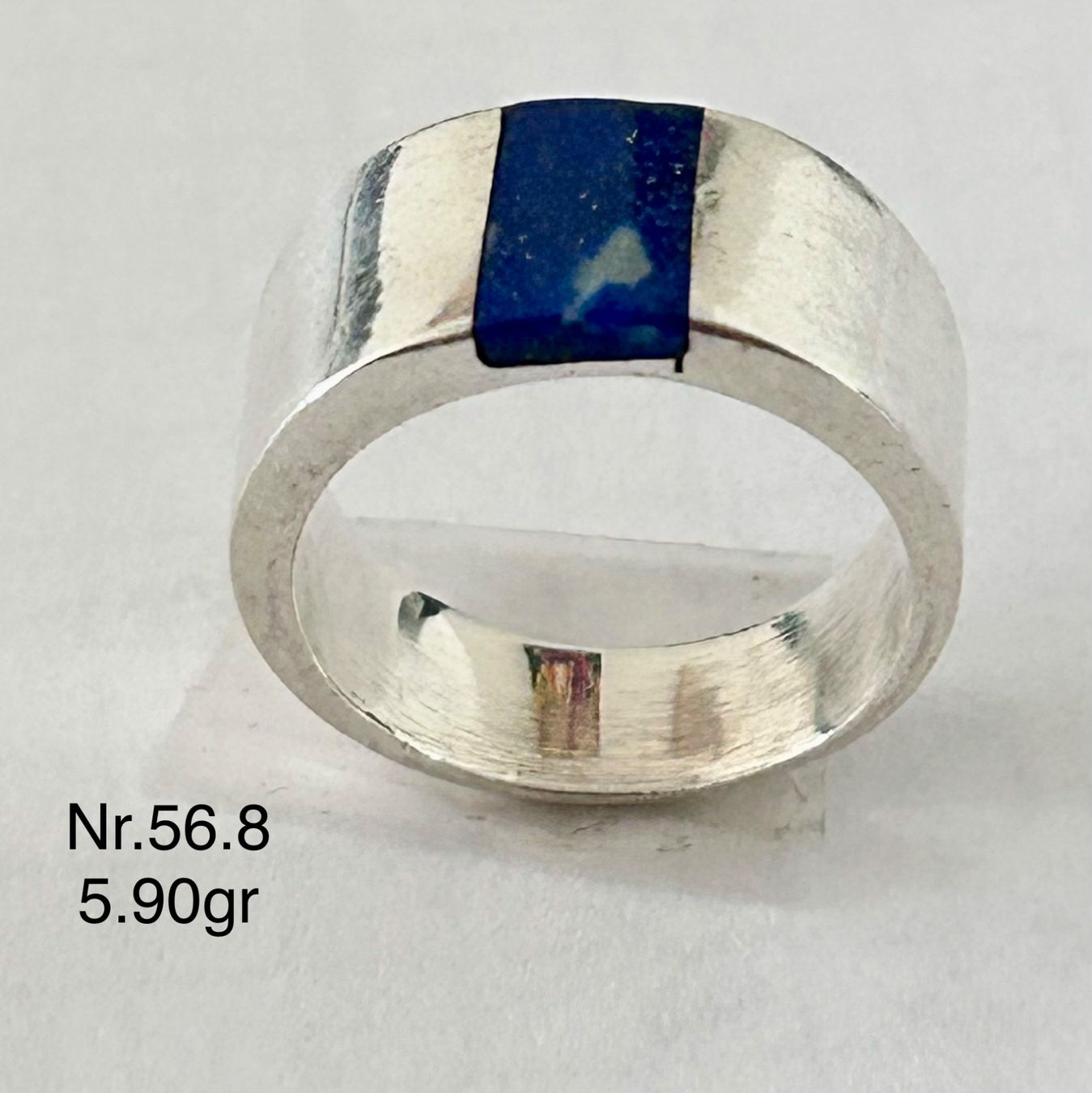 Anelli: Handgefertigte Ringe aus Silber mit Lapislazuli. – Nuovo (secondo la descrizione) da Zürich venduto da rai_n6pg