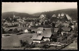 AK Burgdorf, Panorama mit Schloss und Kirche