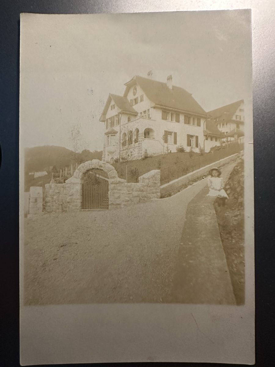 Cartoline postali: Baden Haus an Burghalde 1912 – Usato da Wettingen venduto da Phibras