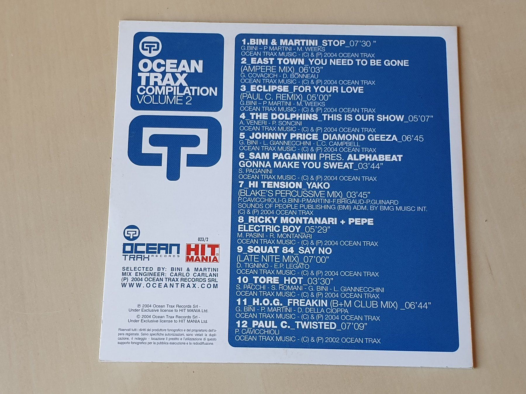 CD: Ocean Trax Compilation vol. 2 – Usato da Stansstad venduto da collectorsshop 1