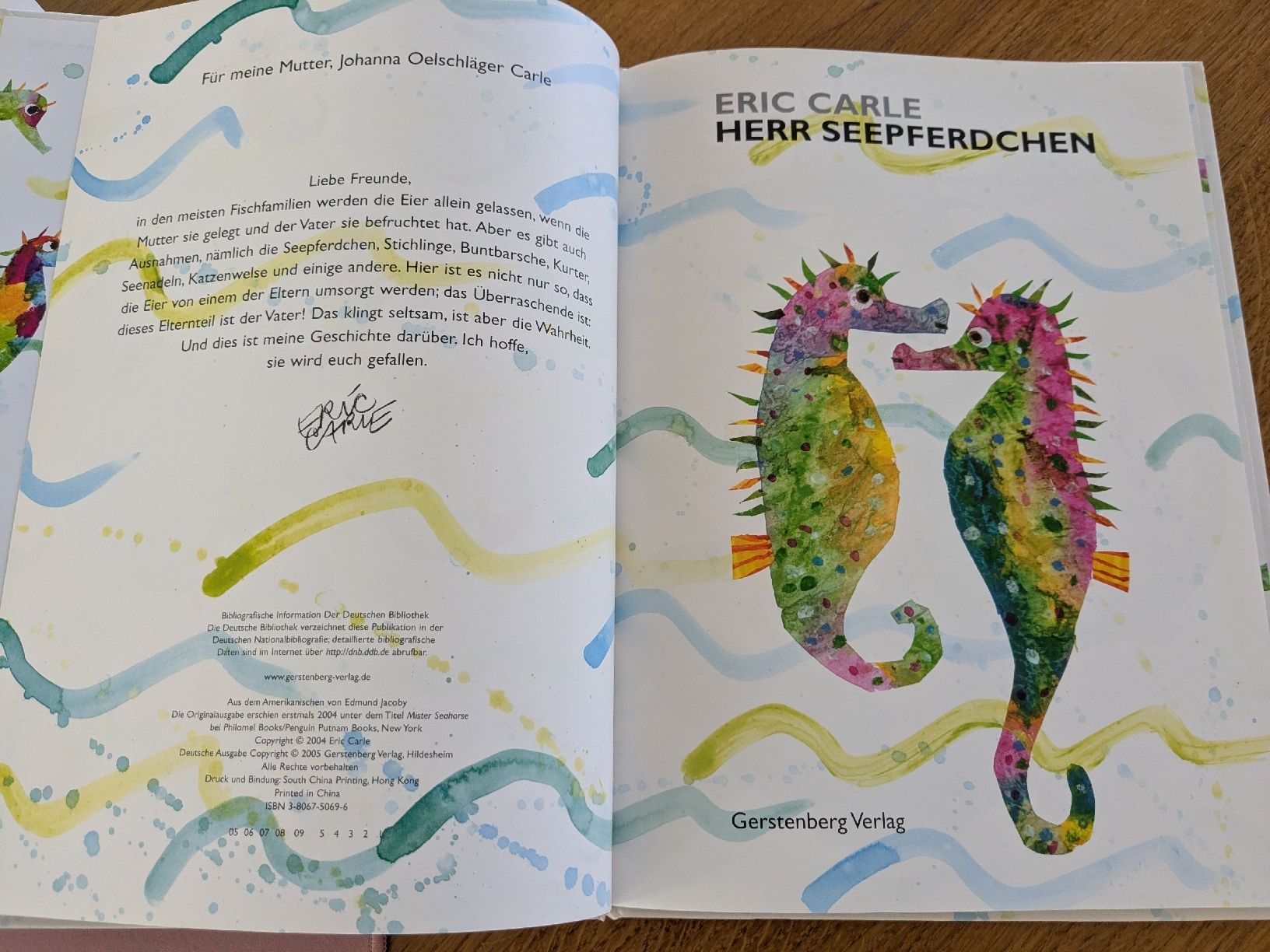 Libri: Herr Seepferdchen - Eric Carle – Usato da Wohlen AG venduto da merkur0300 2
