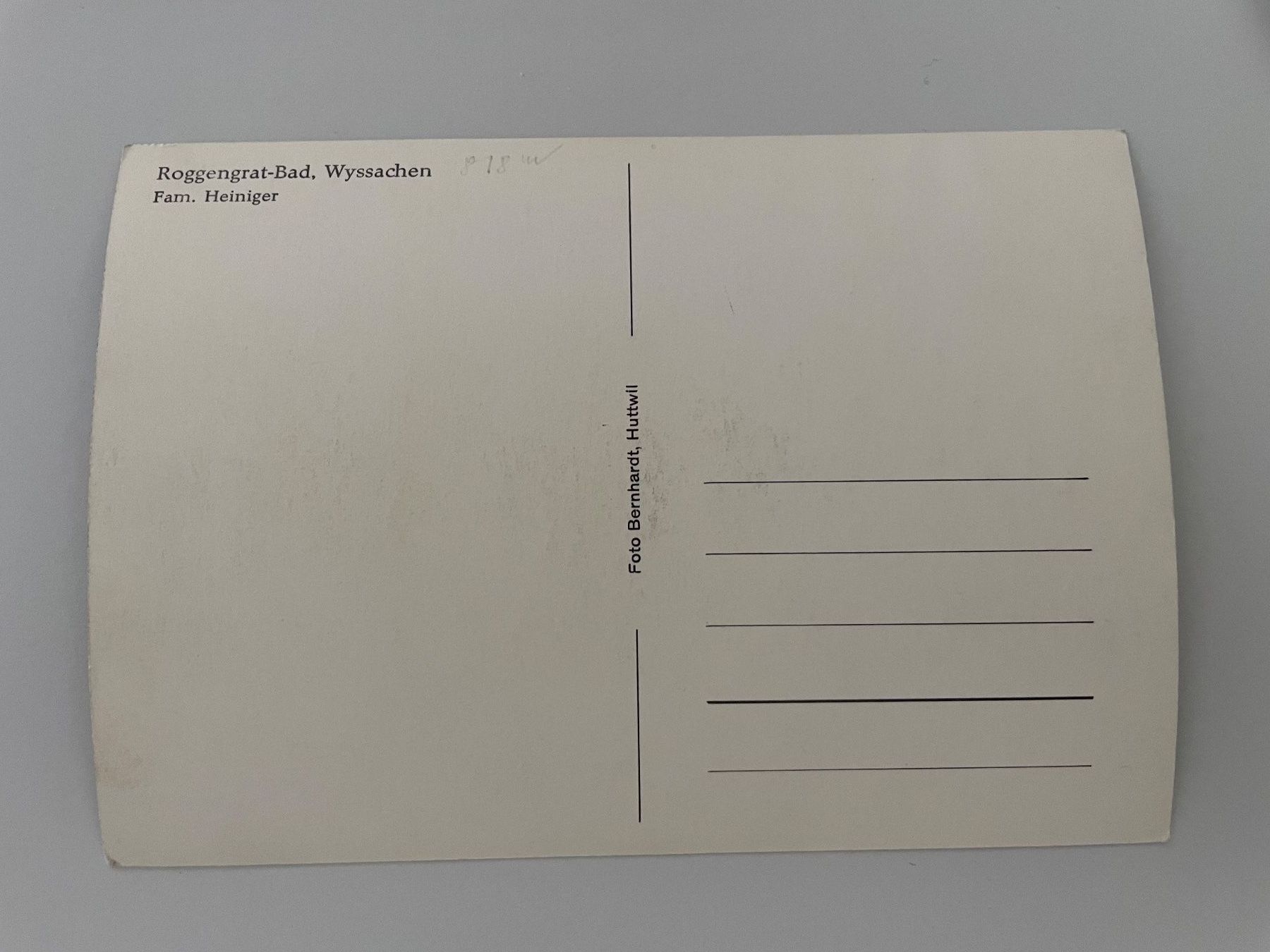 Ansichtskarten: Alte Ansichtskarte Roggengrat-Bad, Wysachen, Huttwil – Gebraucht aus Stäfa von riccardinho 1