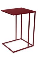 Beistelltisch TIMUR Metall bordeaux rot 62 cm hoch