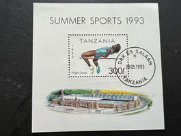 Tansania, 1993  Block gestempelt, Sommer Sport (E186)
