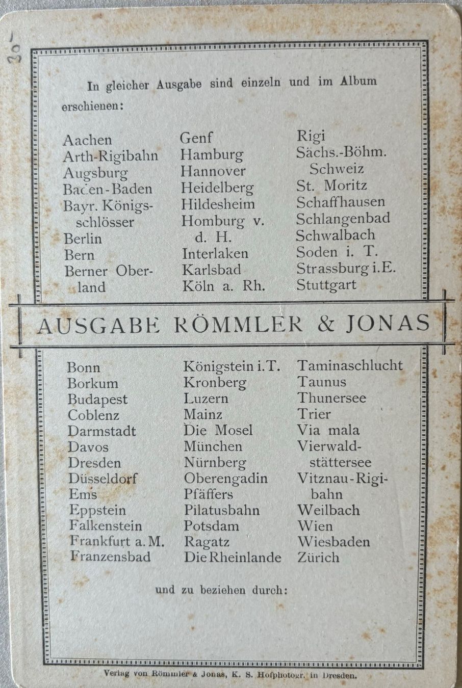 Cartoline postali: Kabinettfoto, Alpnachstad – Usato da Frauenfeld venduto da Merk52 1