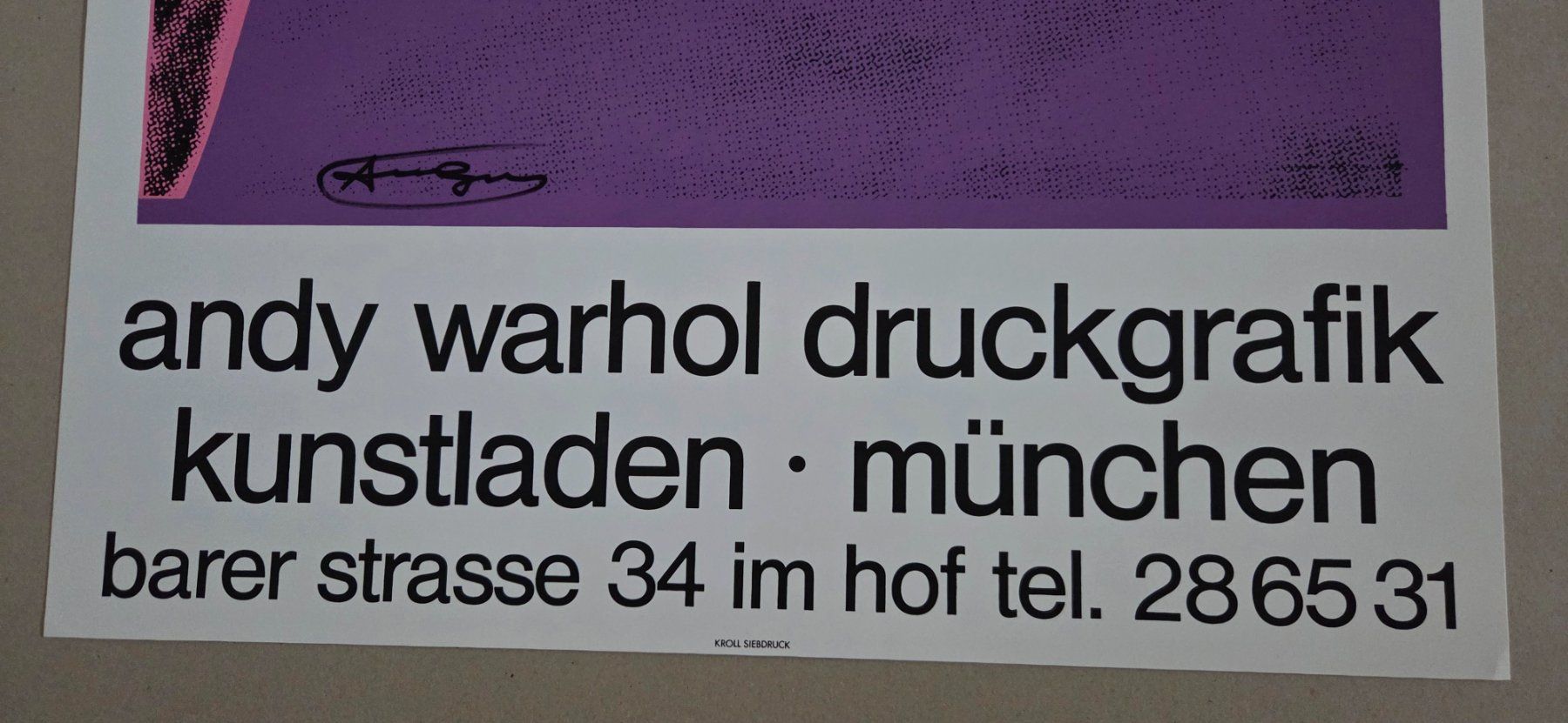 Grafica & Litografie: Andy Warhol Cow Siebdruck handsigniert – Usato da Baden venduto da Digit6 1