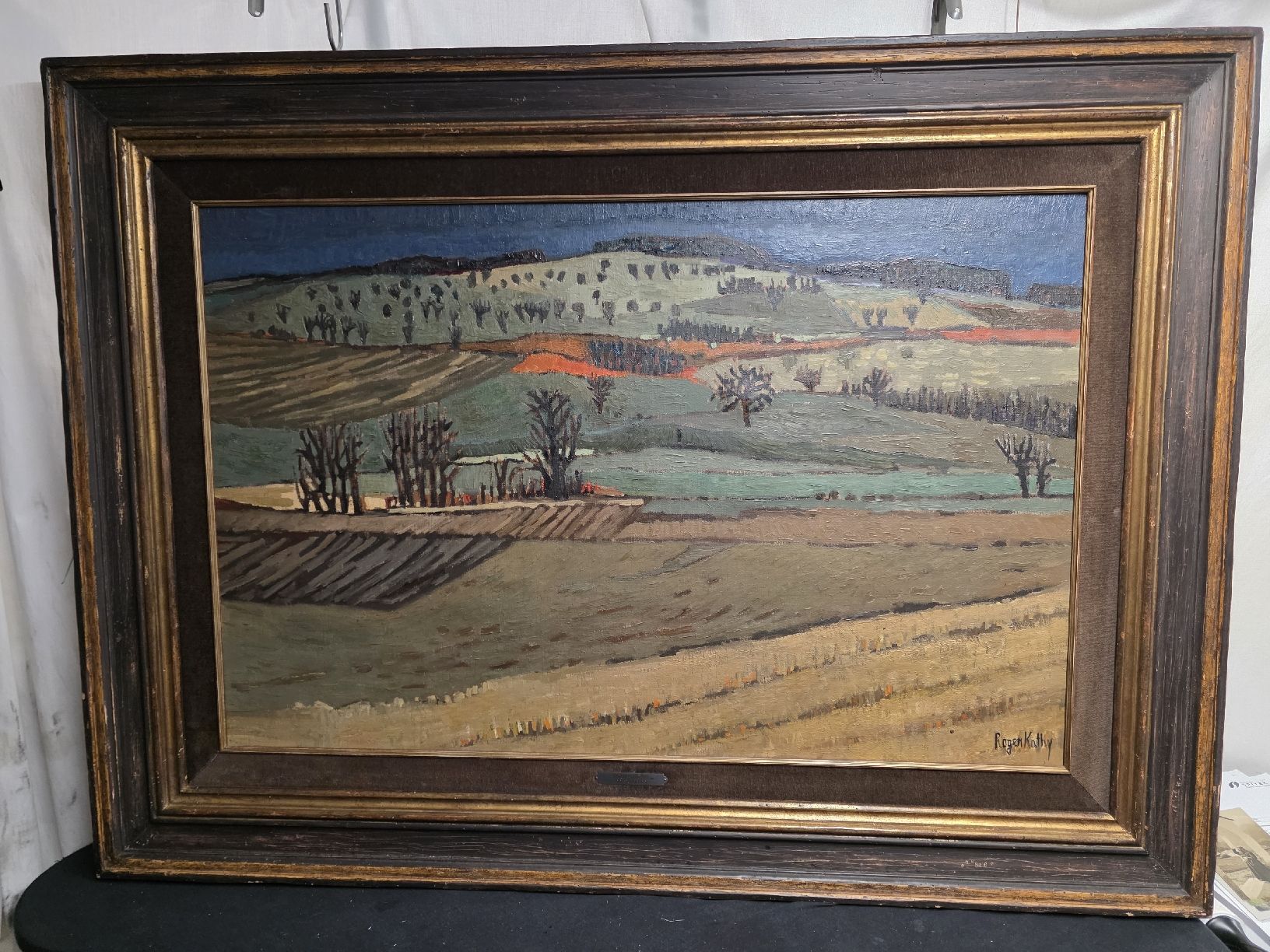 Dipinti: Antikes Roger Kathy Original Gemälde "en automne" Herbstbild – Usato da Wolfertswil venduto da Antiko 1