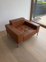Seltener Zanotta Alfa Sessel in Cognac Leder, top Zustand!