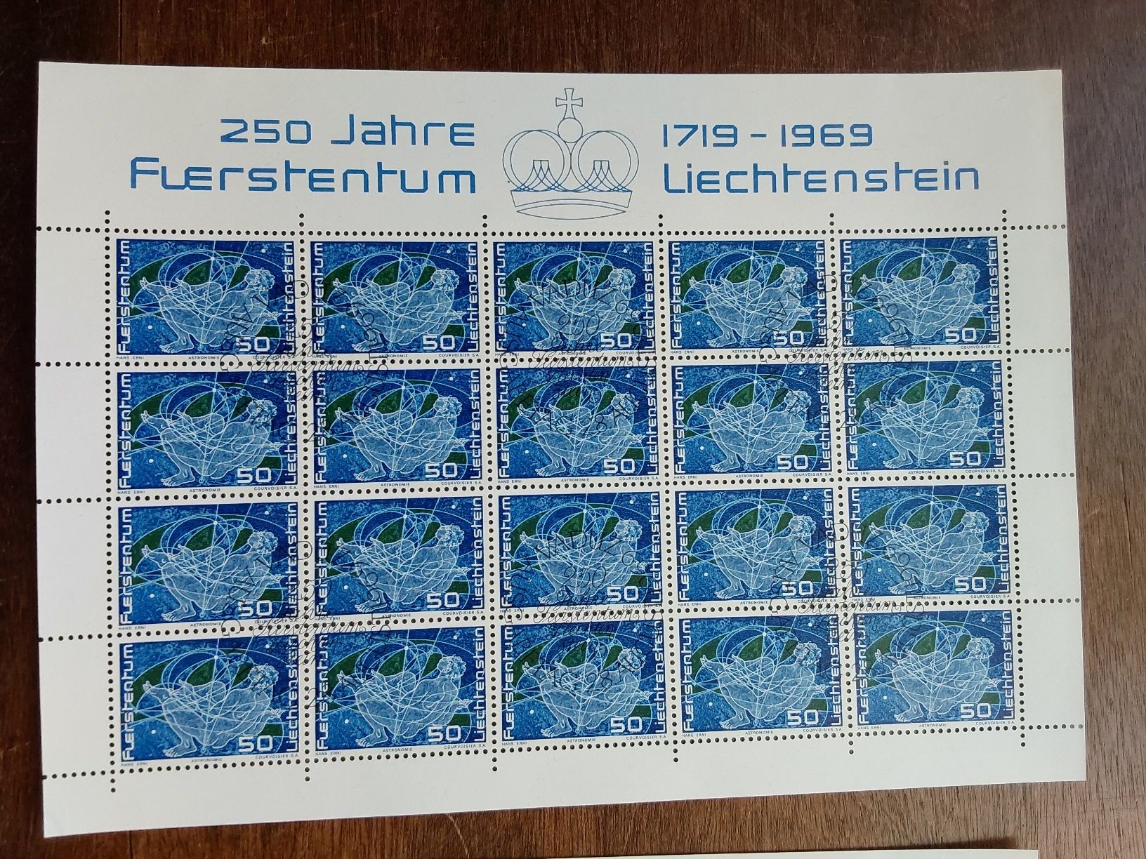 Tutti i francobolli: Erni Hans. 1972 Briefmarkenbogen  – Usato da Steinach venduto da Chilli1957 3