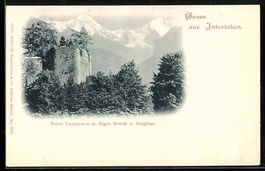 Interlaken, Ruine Unspunnenmit Eiger, M