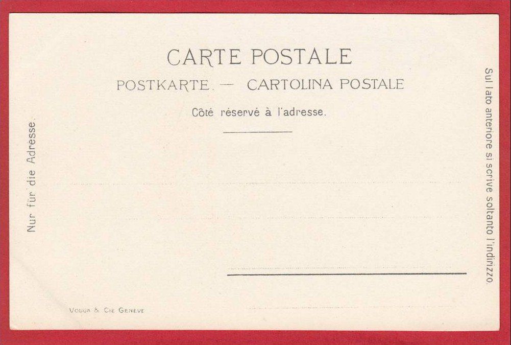 Cartoline postali: FLÜELEN, LITHO 1897 / 1905 – Usato da Grüningen venduto da Kartenlaube 1