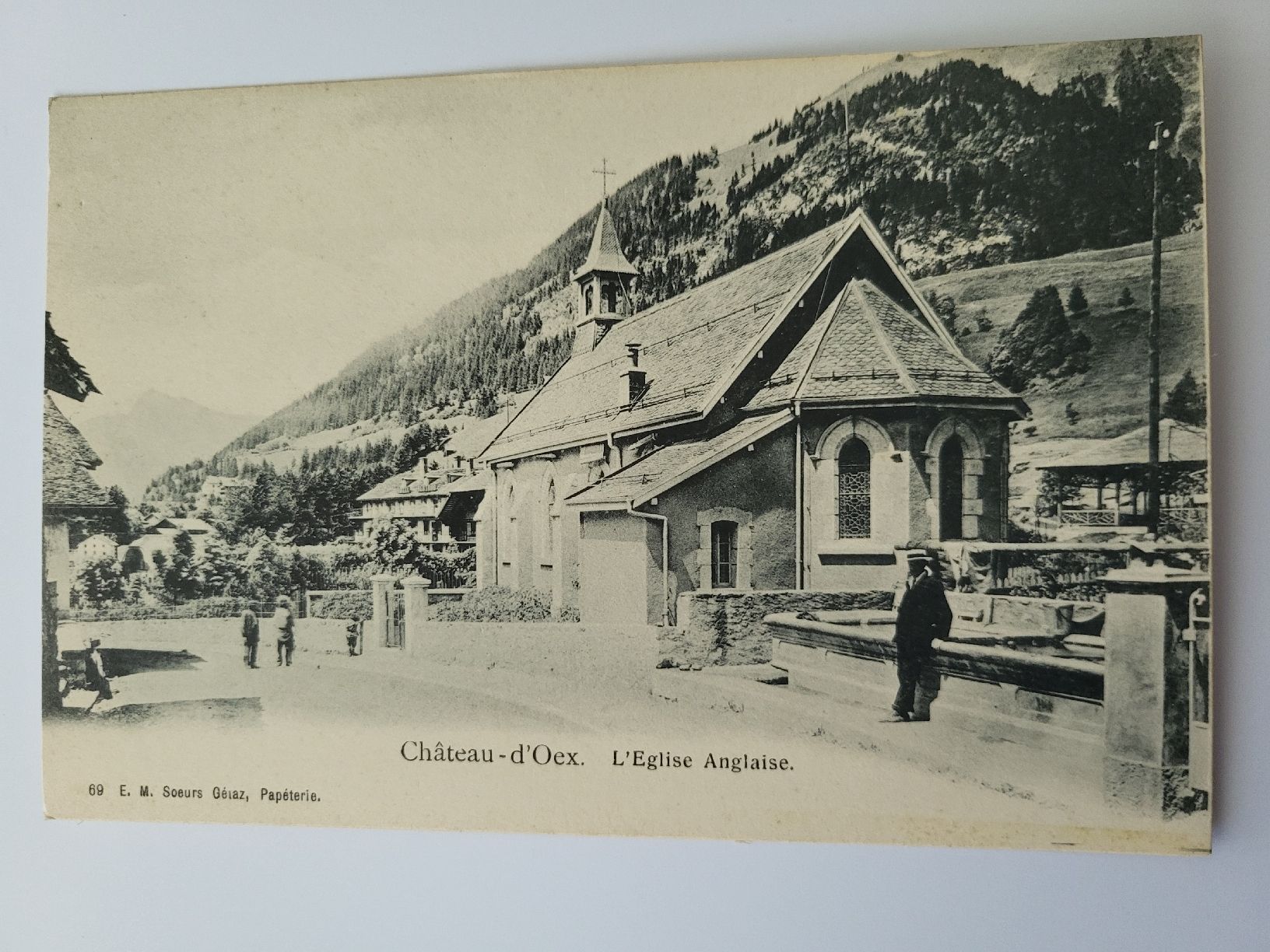 Cartoline postali: Alte Ansichtskarte, Château-d'Oex, Schweiz, Kirche, R21 – Usato da nunningen venduto da mic_88k2