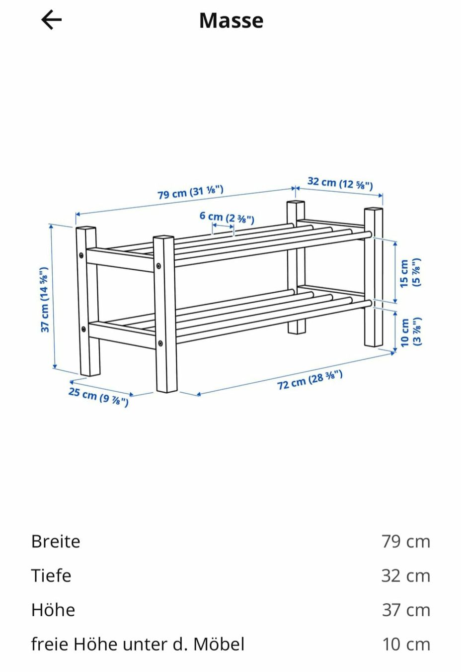 Ikea Guardaroba: Schuhgestell Ikea Tjusig – Usato da Davos- Platz venduto da Bentschi86 1