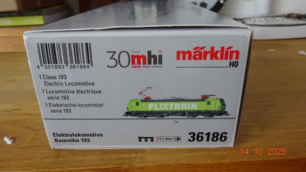 Märklin 36186 E-Lok BR 193 Flixtrain | mfx+ Sound | Spur H0 (Neu und ...