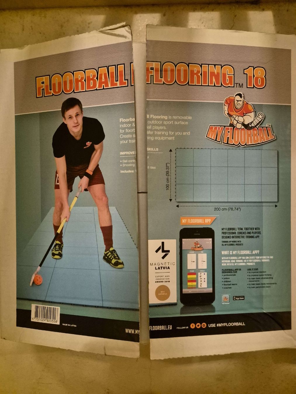 Bodenbeläge: Verkauft wird ein My Floorball Flooring 18 Trainingsset. Der – Gebraucht aus Männedorf von Frangi_15