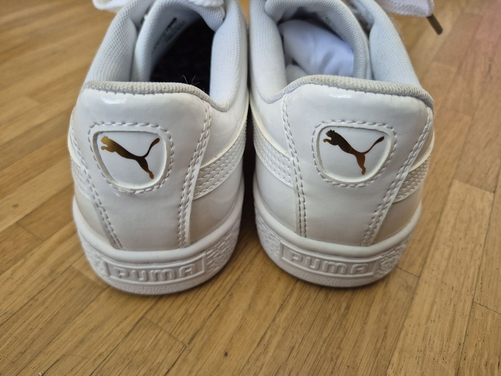 Puma Scarpe da donna: Baskets blanches Puma avec lacets en satin – Nuovo (secondo la descrizione) da Meyrin venduto da kka_b6jn 4
