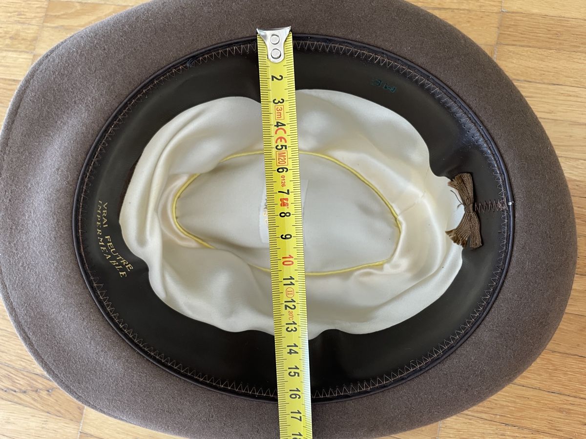 Hüte, Mützen & Caps: Vintage Fedora Hat Flechet Paris Brown – Gebraucht aus Neuchatel von shi_9fzw 7