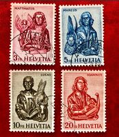 Evangelisten gestempel Nr.381/ 382/ 383/ 384  