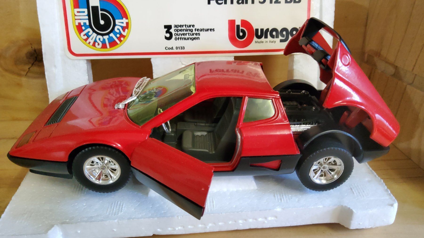Ferrari Modellini d'auto: Modellauto "FERRARI 512BB" 1:24 Bburago – Nuovo (secondo la descrizione) da Grüningen venduto da VENOM59 1
