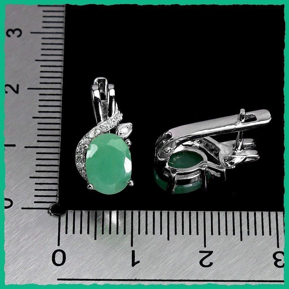 Orecchini pendenti & Orecchini a lobo: Smaragd Ohrringe 925 Silber – Nuovo e nell'imballaggio originale da Oberglatt ZH venduto da Goldfee1 2